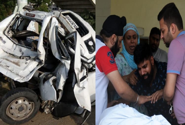 Three people died in road accident in Karnal of Haryana