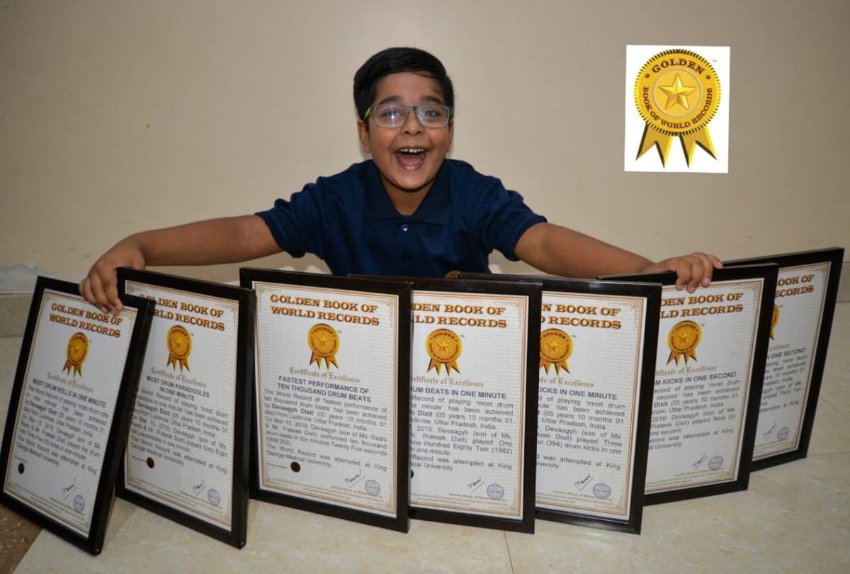 5 year old devayag bags 7 records his name in playing musical instrument