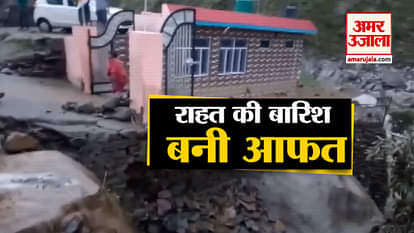 Due to heavy rainfall,landslide, roads and houses damaged in Chamba district of Himachal Pradesh
