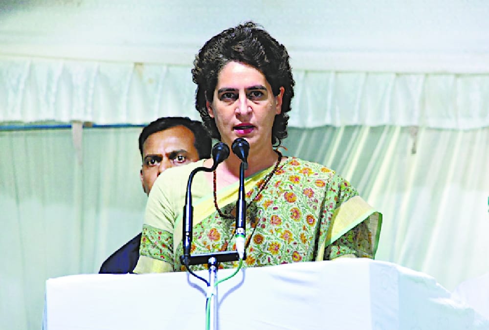 priyanka gandhi attacks yogi govt on twitter for raising crime graph in state
