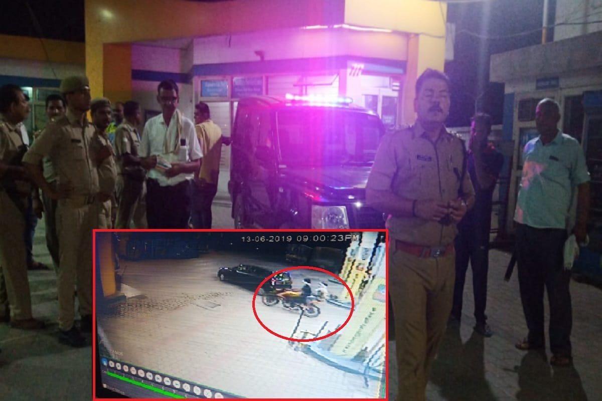 Crooks firing on petrol pump in Meerut and all accused imprisoned in CCTV camera