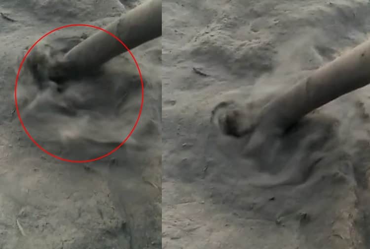 The mysterious thing fell from the sky in Pathankot of Punjab