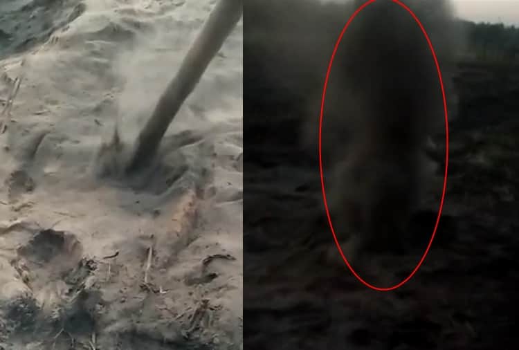 The mysterious thing fell from the sky in Pathankot of Punjab