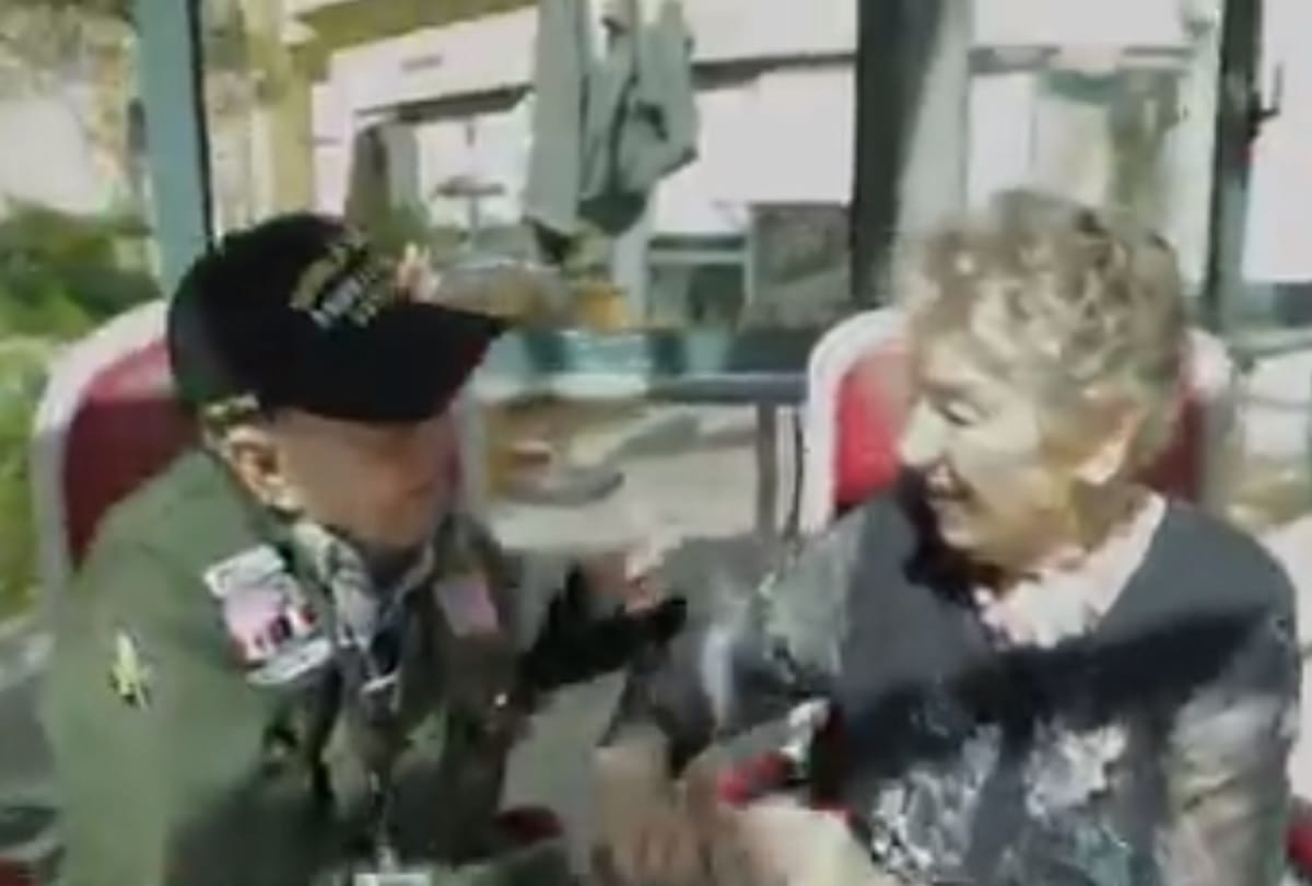 Long lost lovers meet again after 75 years in France on 75th anniversary of D-Day landings