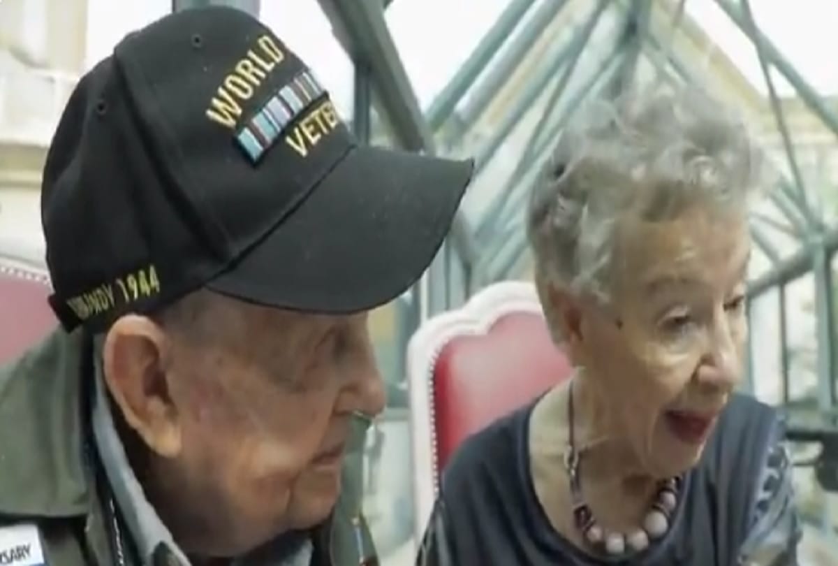 Long lost lovers meet again after 75 years in France on 75th anniversary of D-Day landings