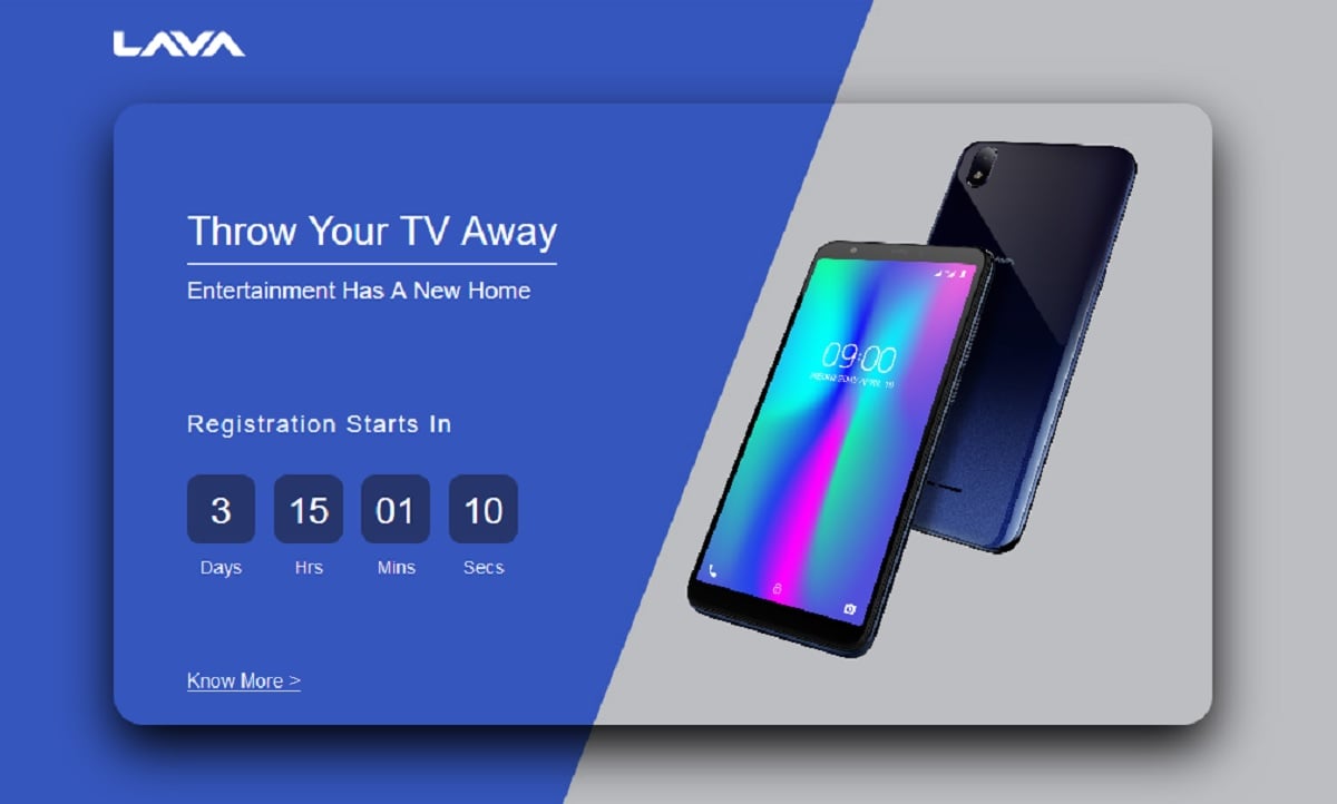 lava international will give lava Z62 smartphone under old tv exchange offer