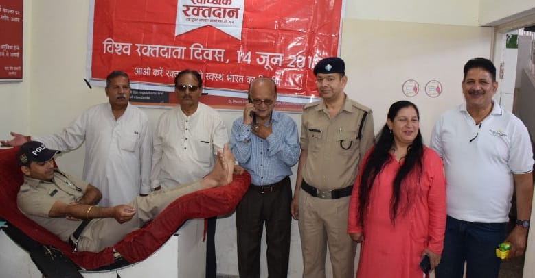 20 donors in blood donation camp