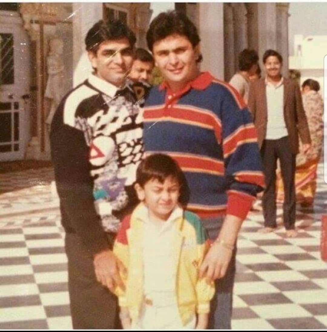Rishi Kapoor fan club shares throwback photo Ranbir Kapoor Riddhima Kapoor Rishi Kapoor Raj Kapoor