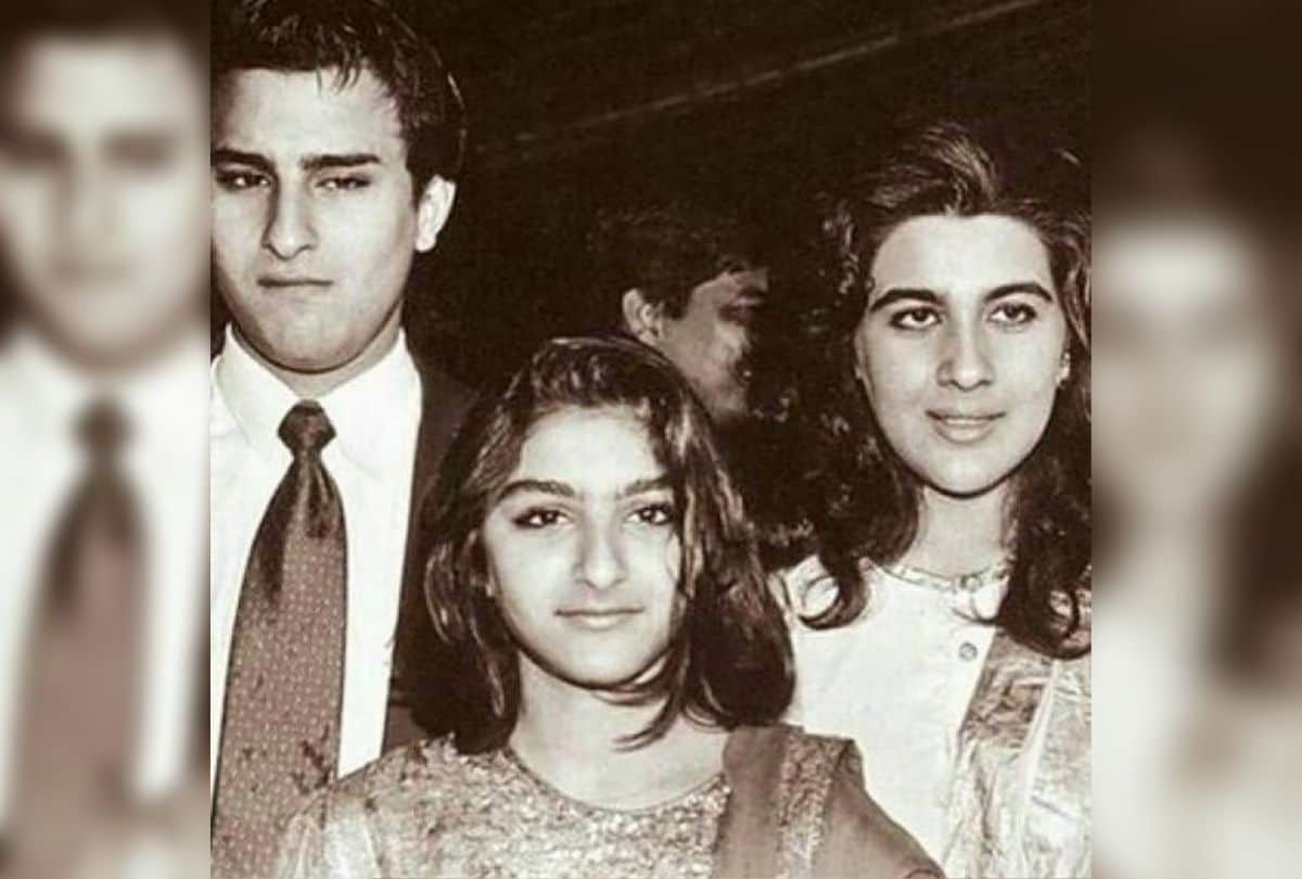 soha ali khan with saif ali khan and amrita singh in this throwback picture