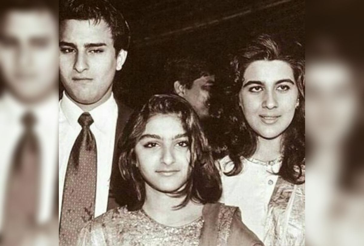 soha ali khan with saif ali khan and amrita singh in this throwback picture