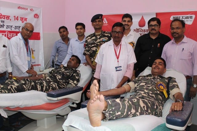 20 donations made by donating blood to the camp in Mahadani