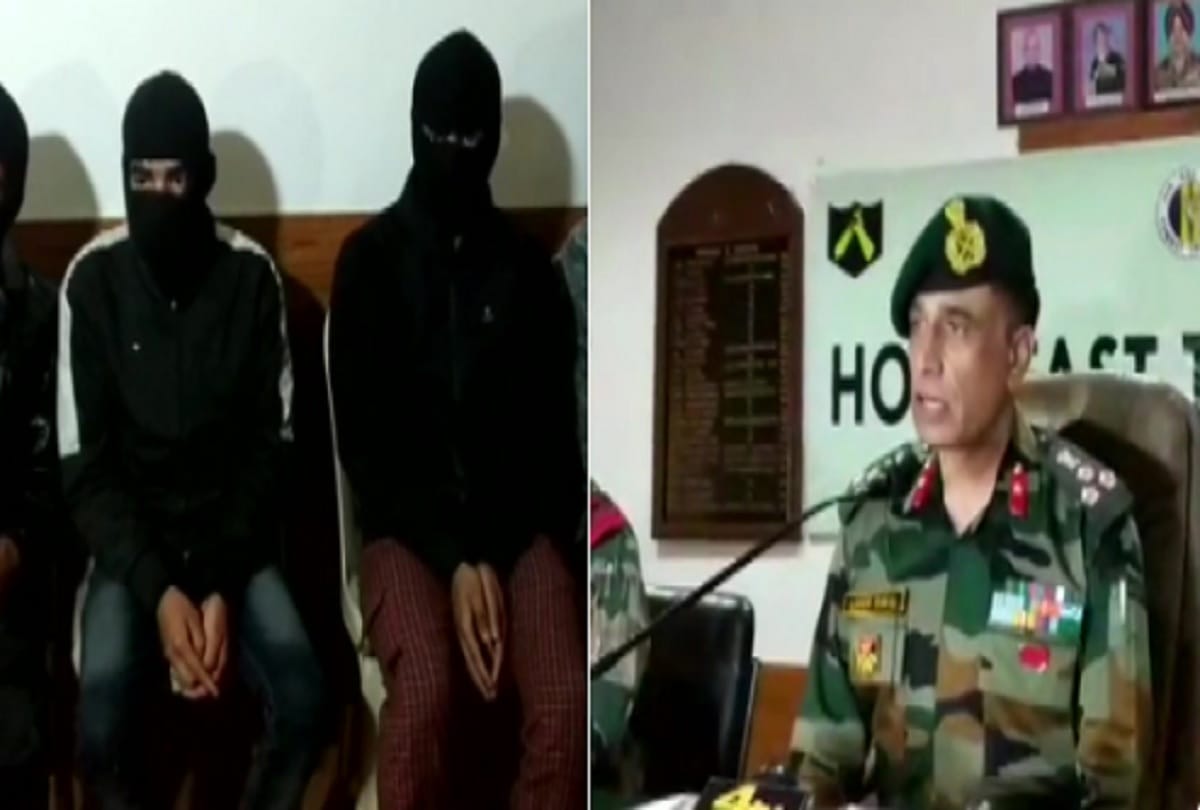 Police and Army handed over four youths who were caught while ex-filtrating LoC in north Kashmir