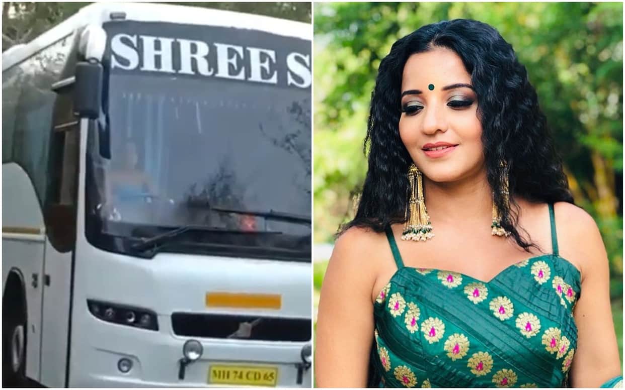 Bhojpuri Actor Monalisa Drives a Bus For Nazar Shares Video