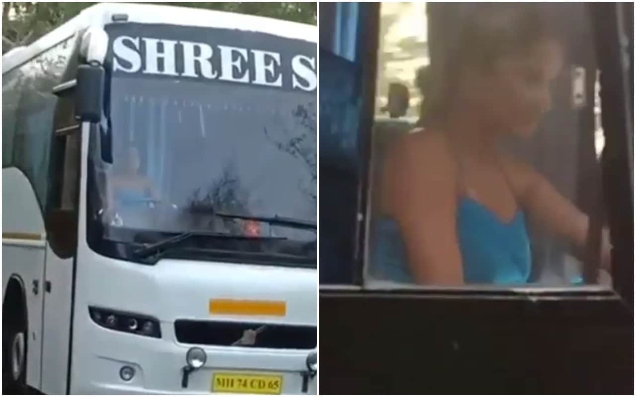 Bhojpuri Actor Monalisa Drives a Bus For Nazar Shares Video
