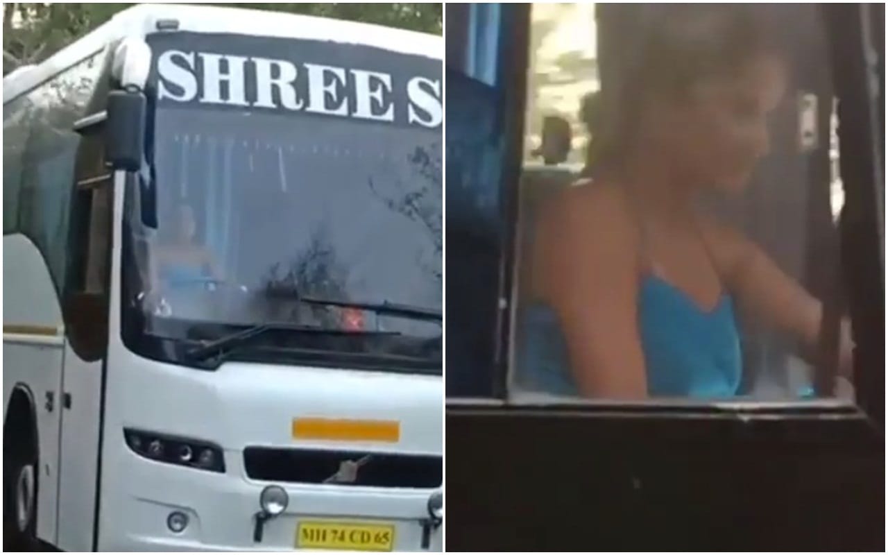 Bhojpuri Actor Monalisa Drives a Bus For Nazar Shares Video
