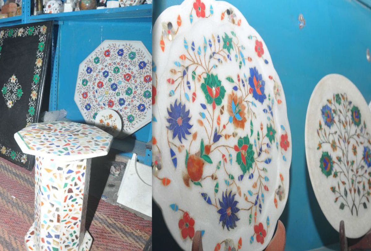 Handicrafts from Mughal period of Agra have moved from decoration to household use