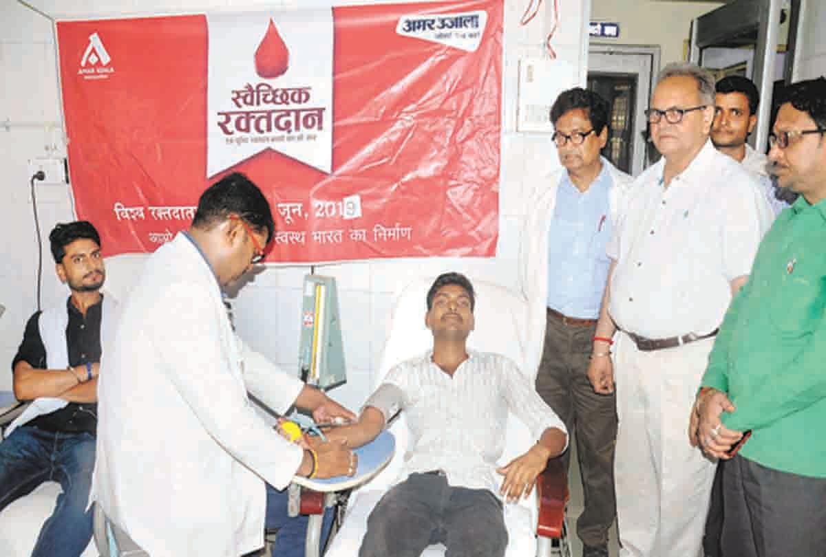 15 people donated blood
