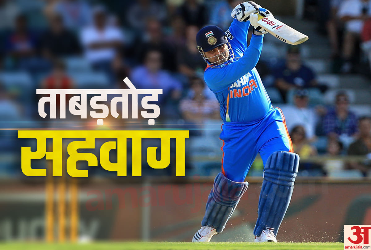 Virendra Sehwag Hits Five Fours In Umar Gul Over Against Pakistan In 2011 World Cup