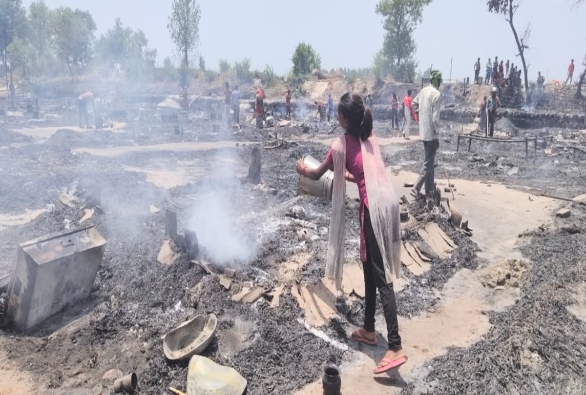 one hundred Shanties gutted in fire in una himac