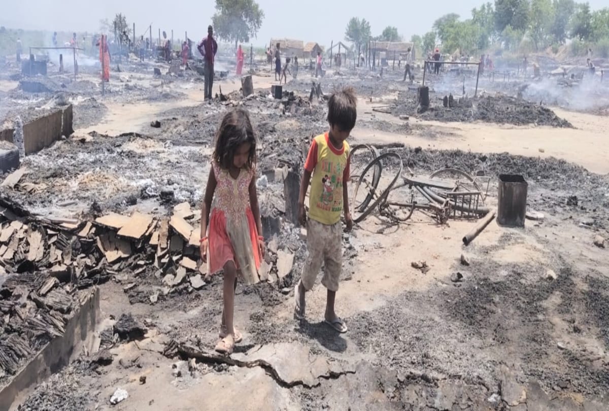 one hundred Shanties gutted in fire in una himac