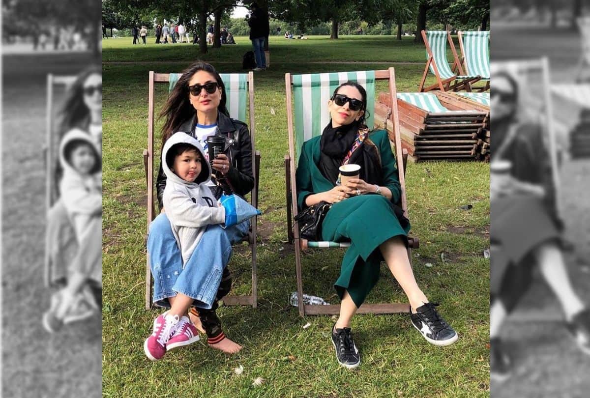 kareena kapoor enjoys lazy saturday with taimur and karishma kapoor