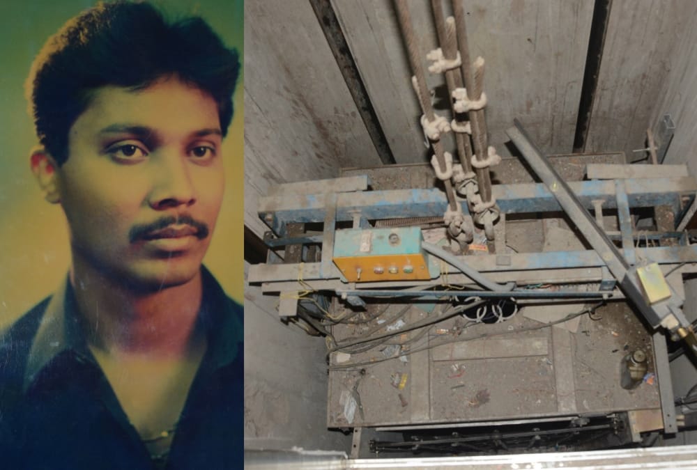 A lawyer died after falling in duct of a lift in Lucknow.