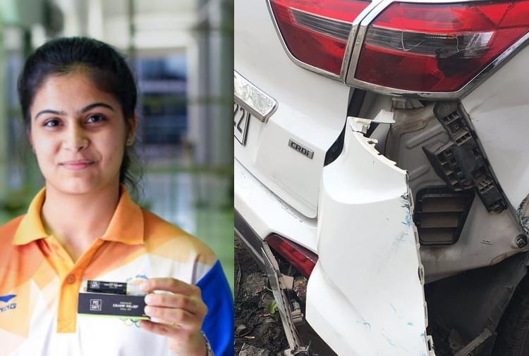 Roadway bus hits Shooter Manu Bhaker's car in Charkhi Dadri