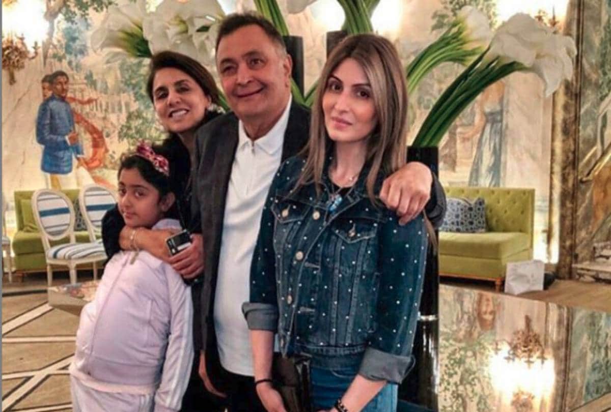 riddhima kapoor share a post for rishi kapoor on fathers day