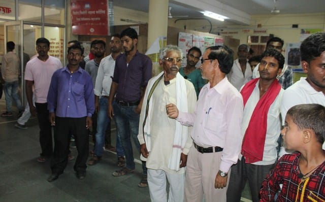 Three injured from fire stampede in district hospital