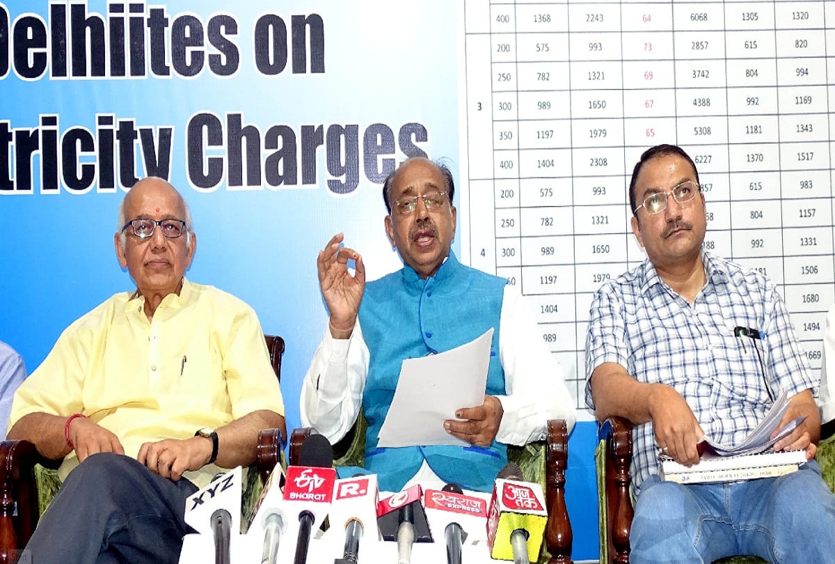 vijay goel targets aap for fix electricity bill