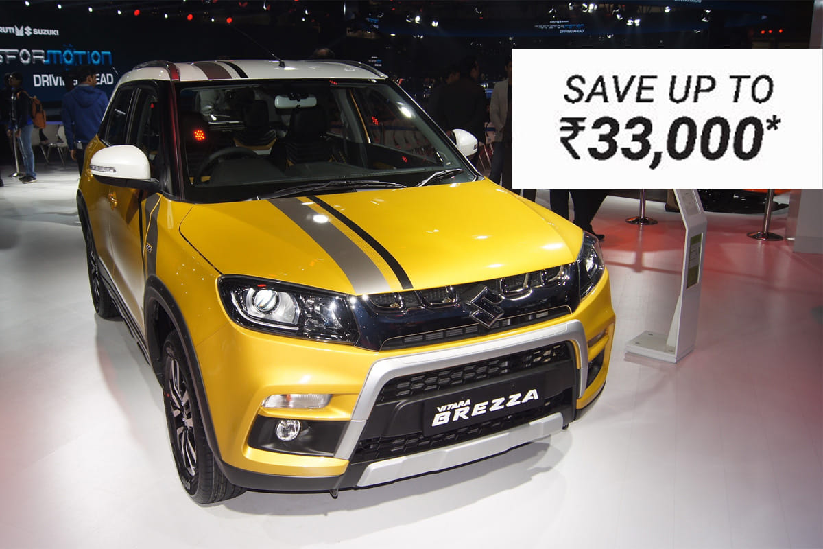 Maruti Suzuki big discount offer on Vitara Brezza save upto rs 33000 in june 2019