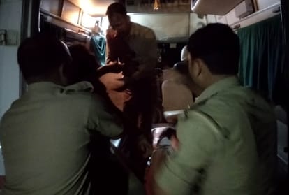 Tractor trolly accident in Maharajganj thana in Balrampur.