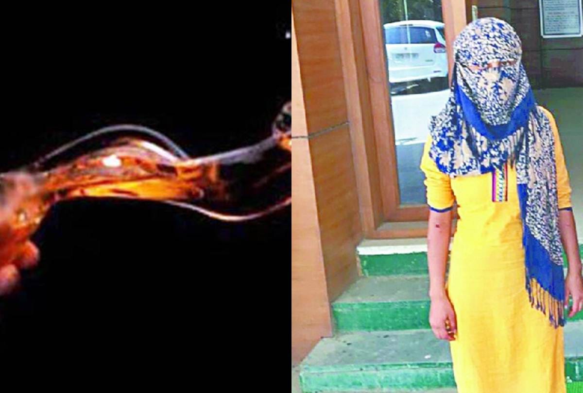 Girlfriend put acid on the face of boyfriend in delhi
