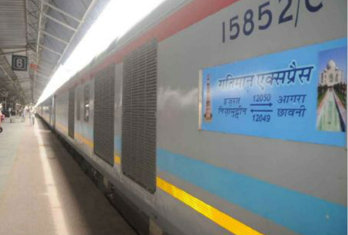 Train Running at rust Track included Gatimaan Express
