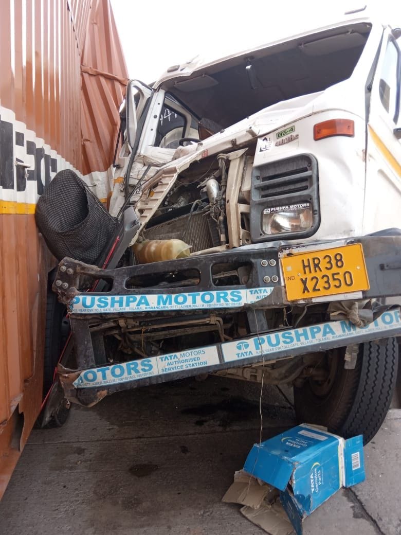 Container driver killed in road accident