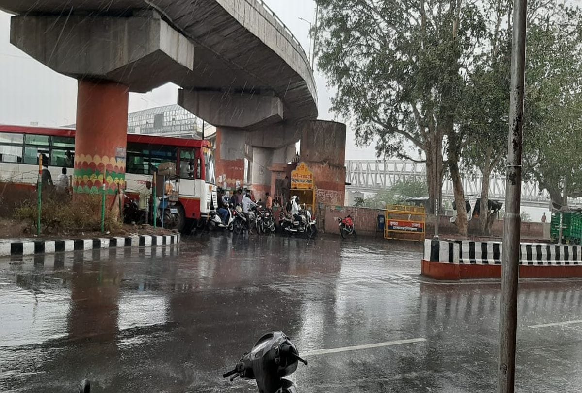 thunderstorm in agra Heavey Rain relife hot summer Weather Update News