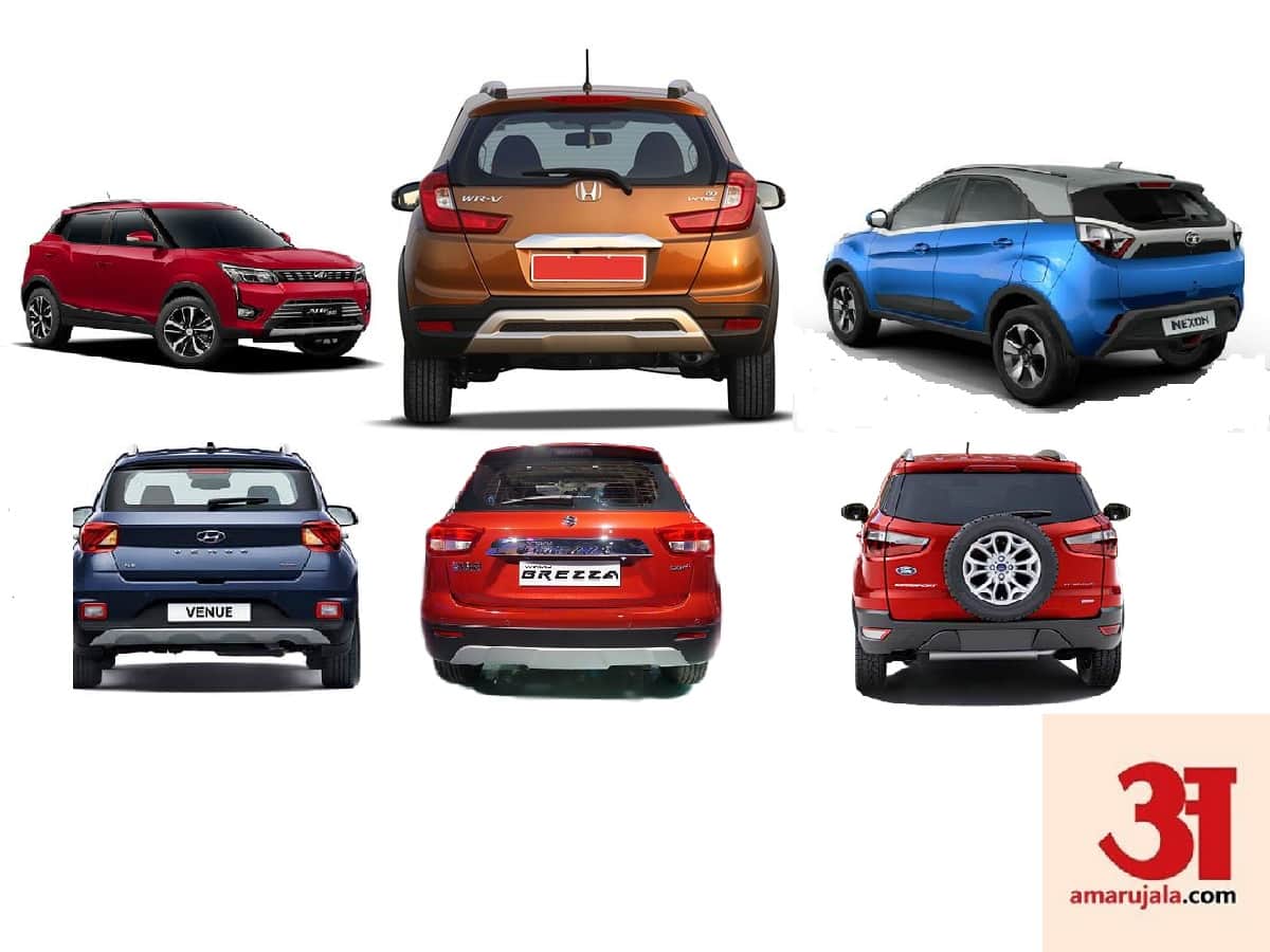 vitara brezza, xuv300, nexon, hyundai venue, honda WRV and ecosport, best boot space in suv