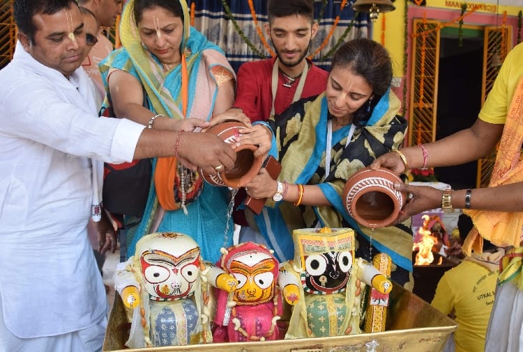 Chandigarh Bhagwan jagannath temple snana yatra ritual