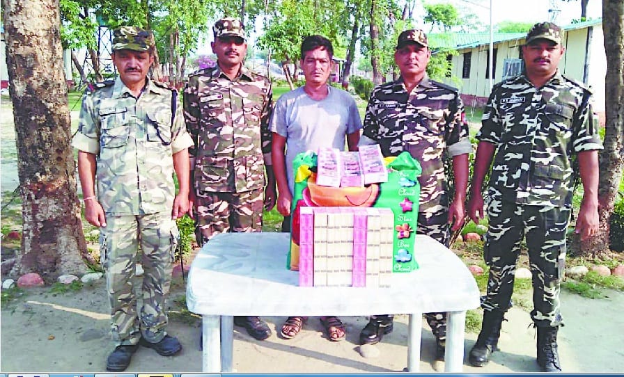 Nepali youth caught with cigarette