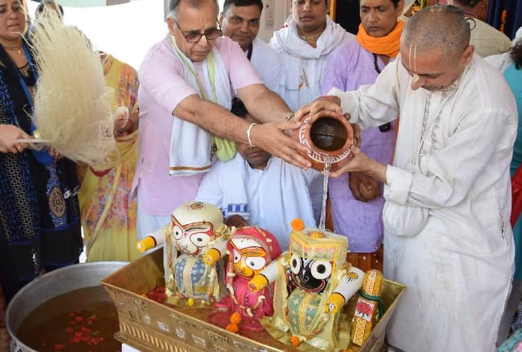 Chandigarh Bhagwan jagannath temple snana yatra ritual