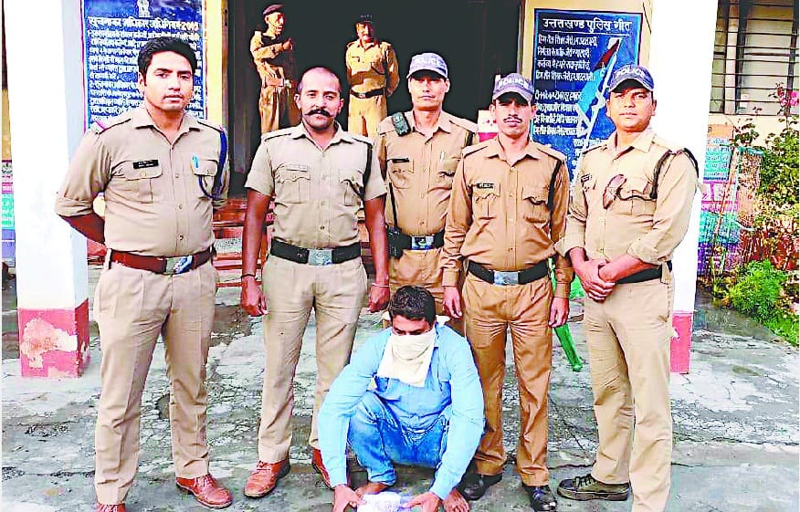 One arrested with explosive material