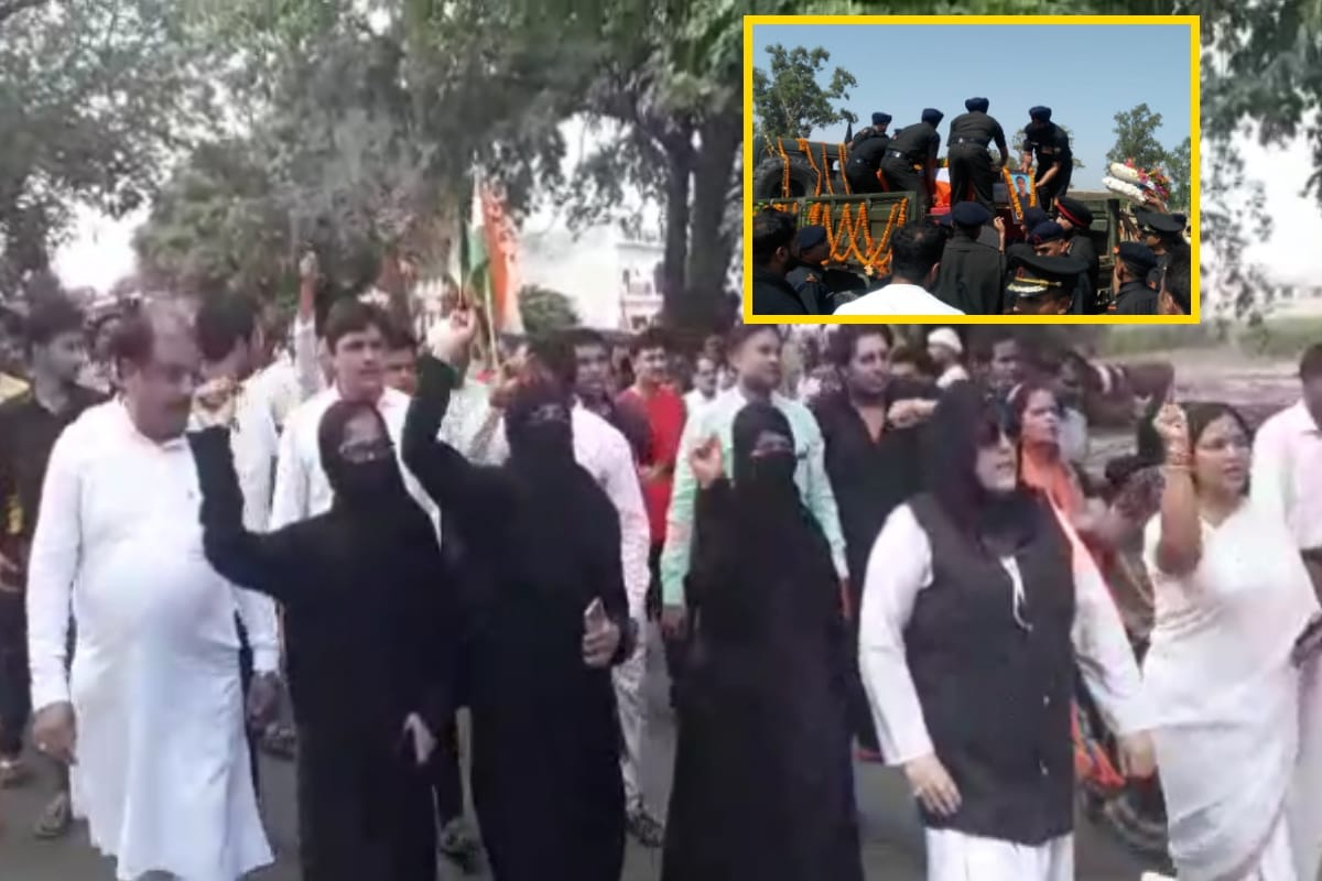 Army major Ketan Sharma martyred in encounter and Slogans of Pakistan murdabad in Meerut