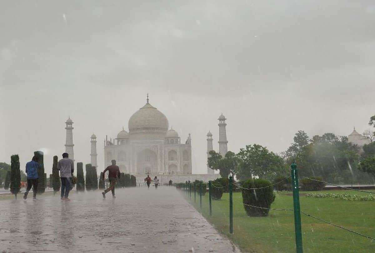 weather update air quality index improved due to drizzling rain in agra