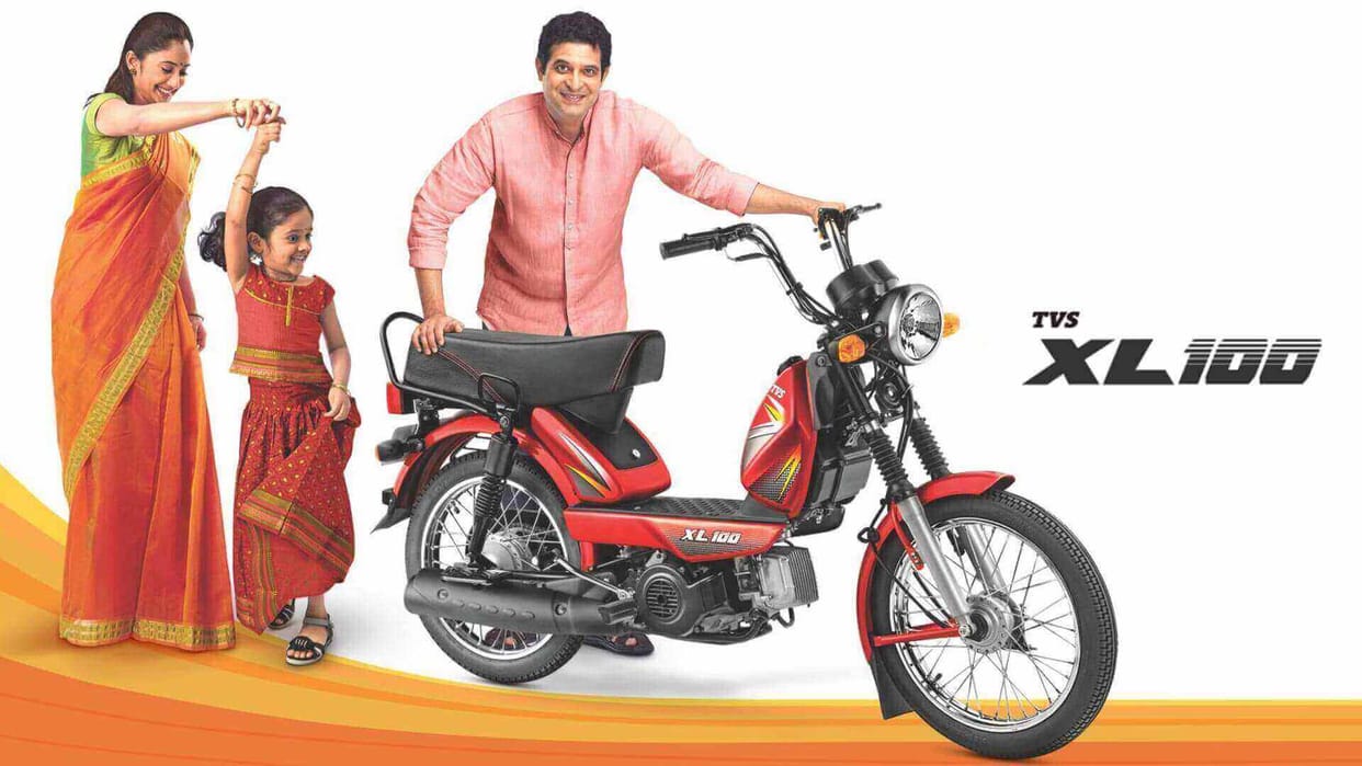 Updated version of BS6 TVS XL 100 bike launched with 15 percent more mileage