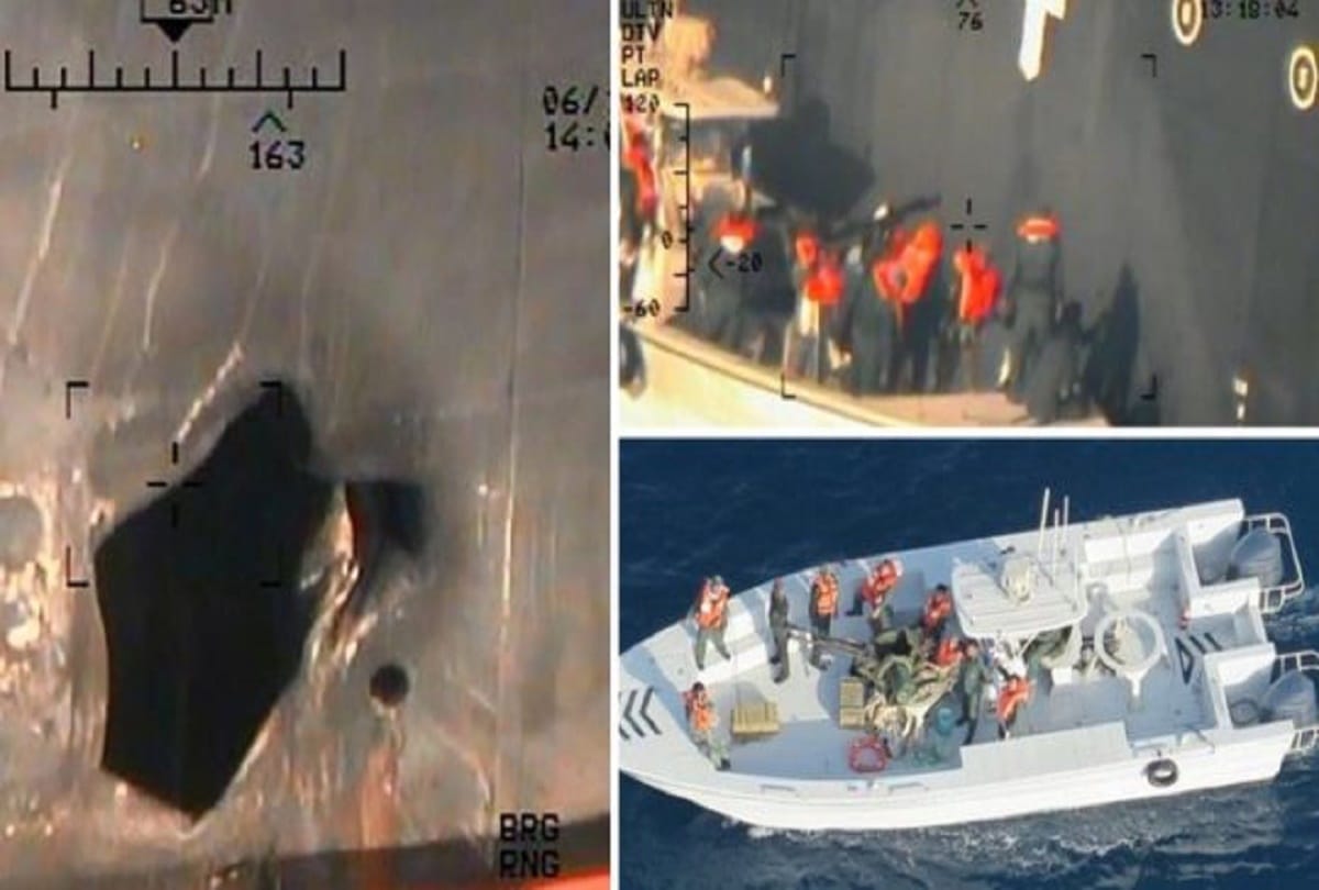 America claimed an Irani attack on its oil tankers