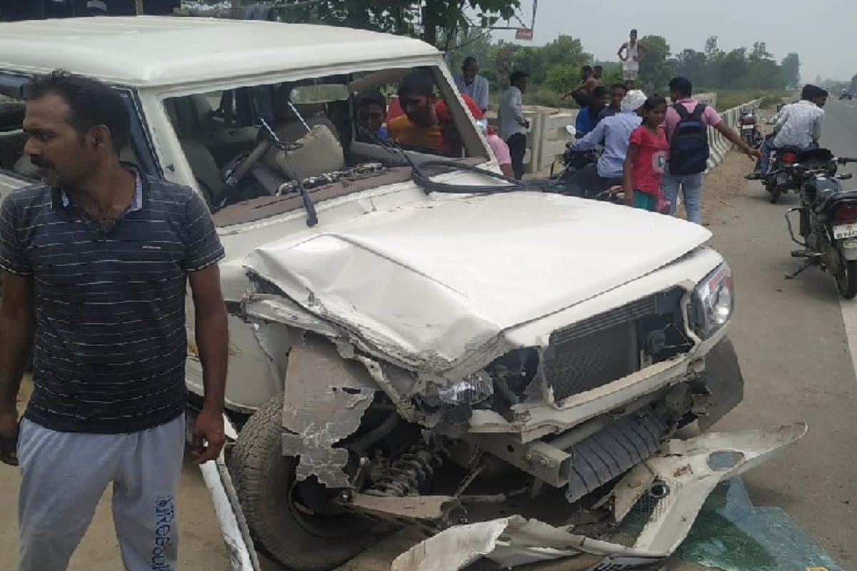 BSP leader's wife and one people injured in car accident at Saharanpur