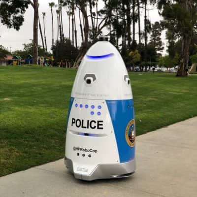 Hprobocop petroling at huntington park provide additional surveillance