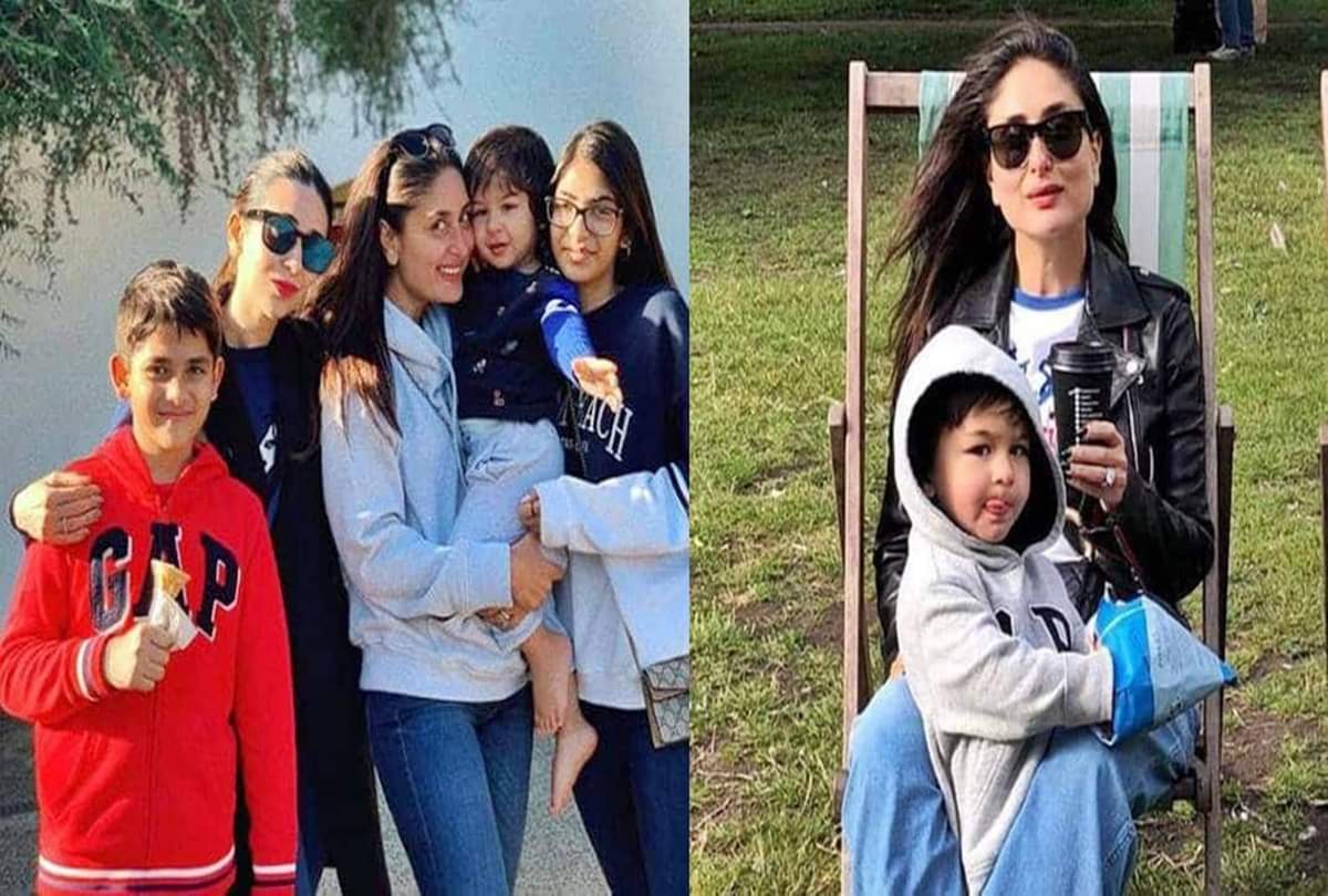 kareena Saif ali Khan son Taimur ali is Enjyoing london vaccations