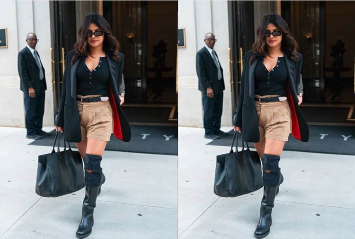 Priyanka Chopra Steps Out in Khaki Shorts Social Media Explodes With Memes