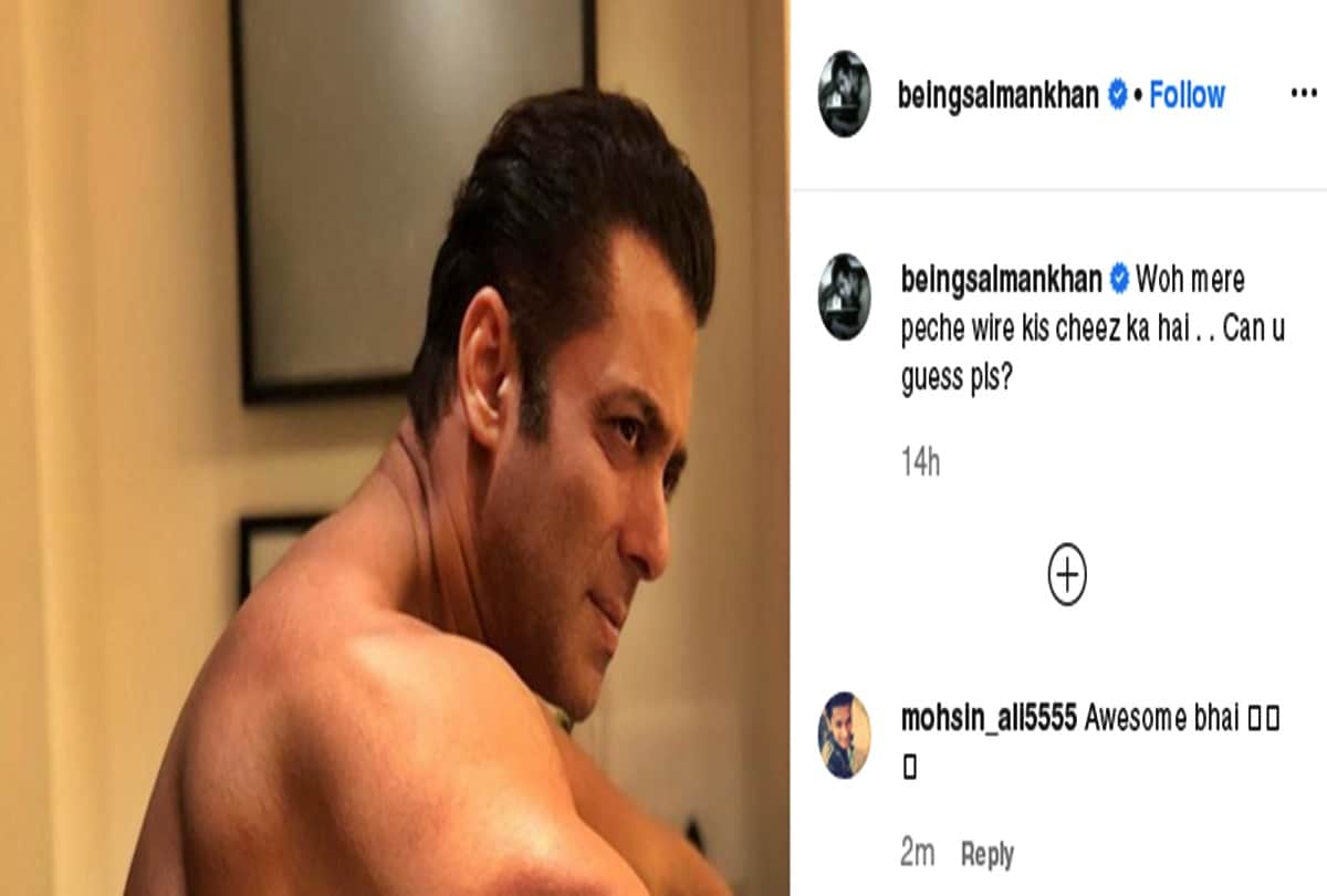 Salman khan posted shirtless photo on instagram, users reactions are amazing